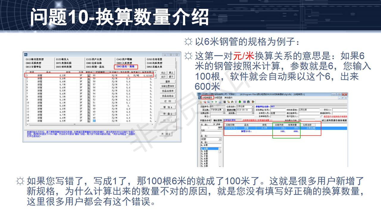 問題10--換算數(shù)量介紹